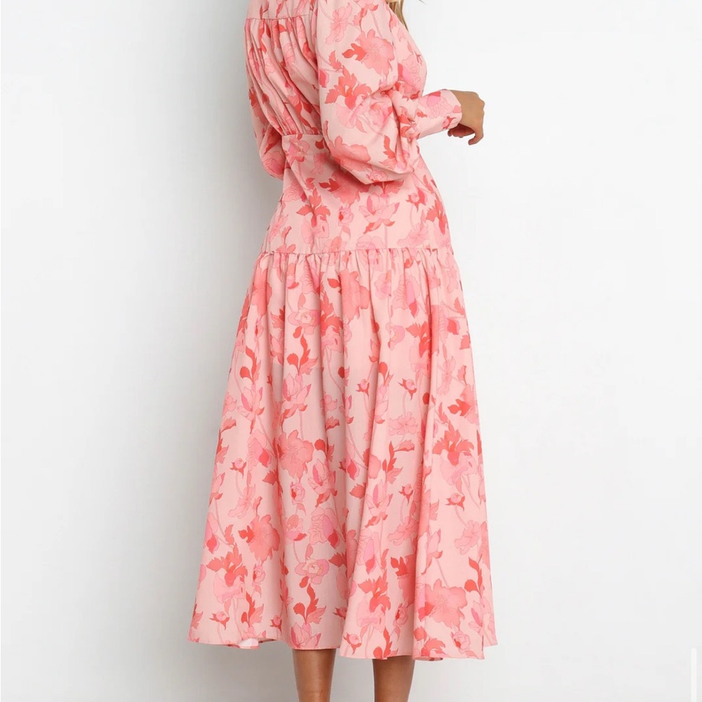Petal & Pup Pink Floral Long Sleeve Dress - Picture 3 of 4